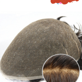 A-SFS: Invisible Hairline Mens Swiss Lace Hair System Human Hair Toupee For Men