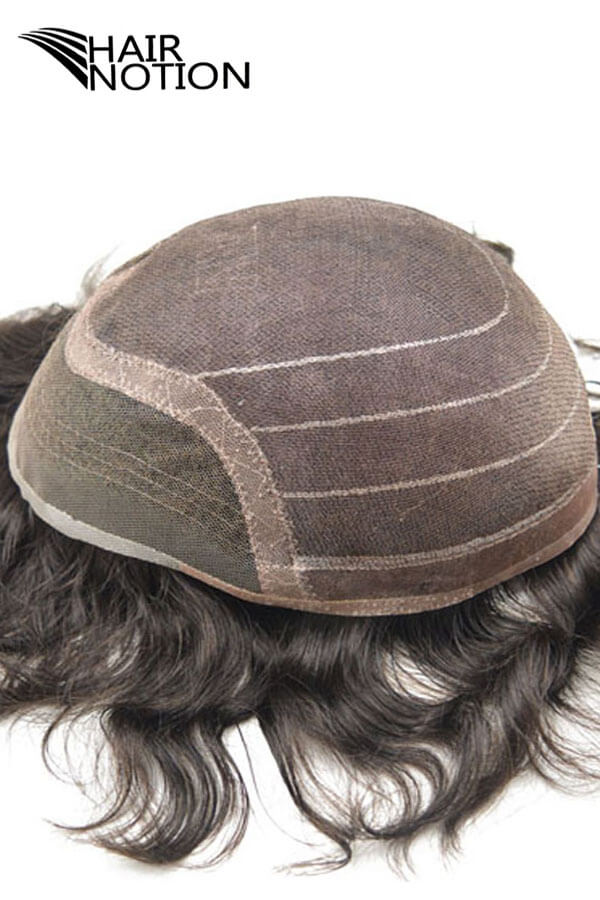 human hair natural hair toupee for man