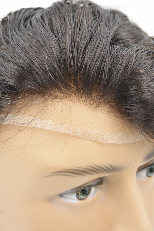 natural durable lace mono base toupee hair for men