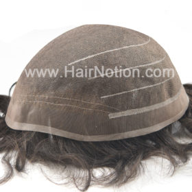 Custom FWM: Durable  Natural Full Fine Welded Mono Wigs for Men