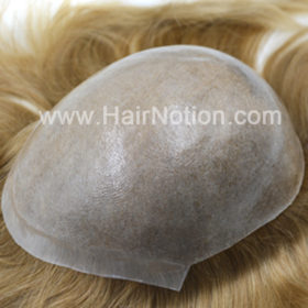 IS-IT: Toupet Invisibile per Uomo Capelli Europei Pelle Iniettata Parrucca Uomo Capelli Veri  7.5"x9.5"