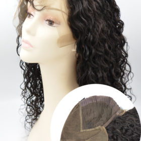 Real human hair body wave lace front hair systems for women