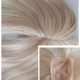 Women's Topper Real Hair Mono Base Hair Replacement for Women