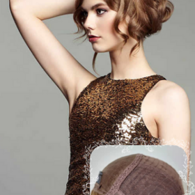 Human Hair 26” Silk Top Women Wigs