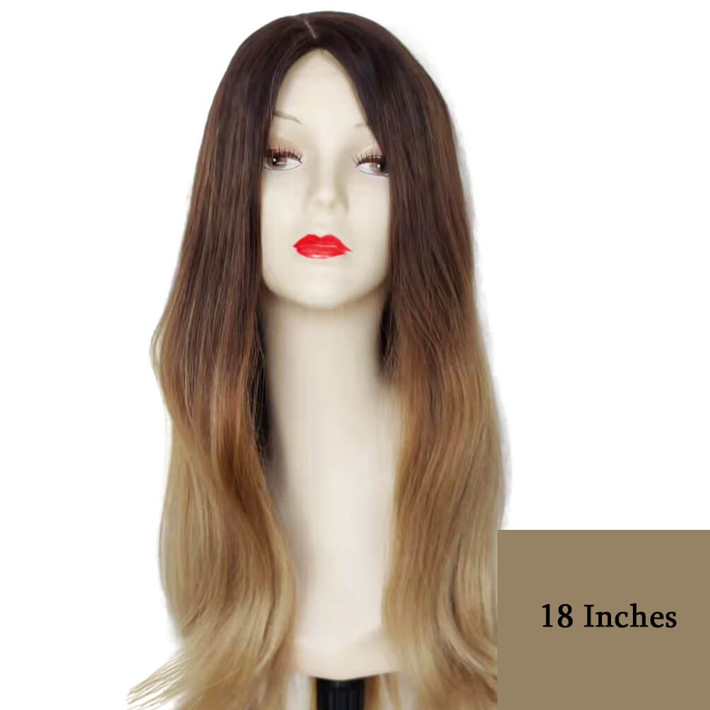 Women's Real Human Hair 18 Inches Hair Replacement Systems
