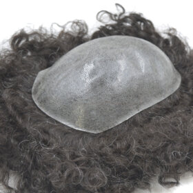Custom Toupee: 1.2 CM Wave Real Hair Injected Skin Human Hair Toupee Suppliers