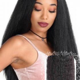 Bundles:  Light Yaki Brazilian Virgin Human Hair Bundles Extension for Women