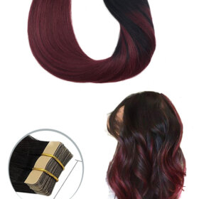 Tape in Hair Extensions Human Hair skin weft hair Tape 20pcs-T1#/99J