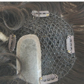 Custom Mens hair Systems Fish Net Inject skin Top Base Toupee for Men