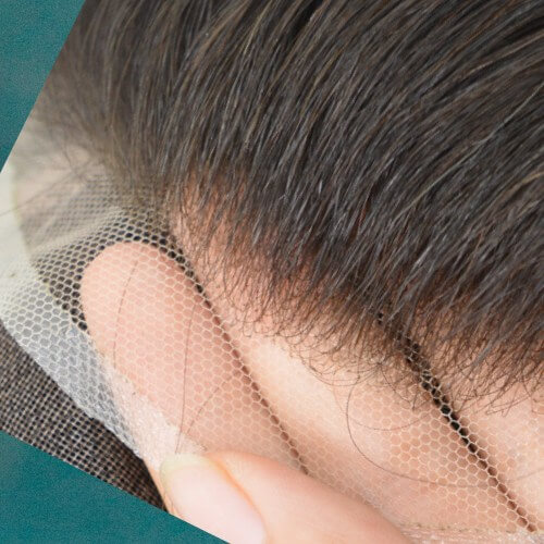 lace front super natural invisible hairline toupee