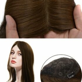 SAURA: Stock Silk Top Human Hair Piece For Women 8/12#