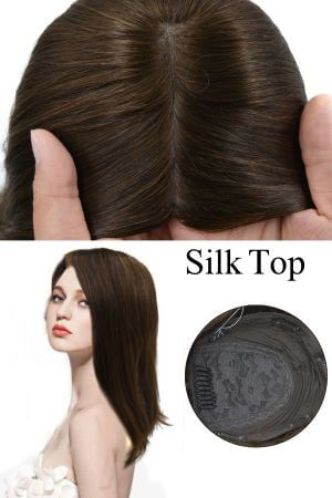 silk top hair topper for women
