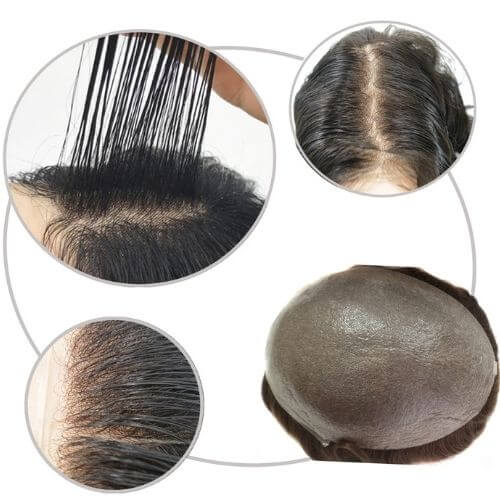 poly skin hair system