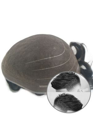 full fine welded mono hair piece toupee for men