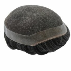 HairNotion Swiss Lace Top With Skin Toupee Men's Hair Units 8"x10" 1b40#