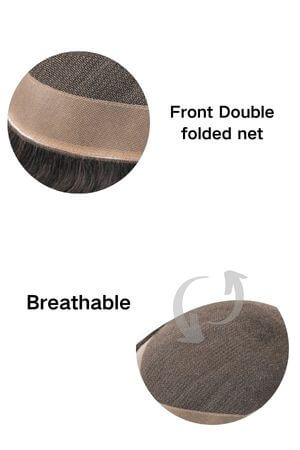 Breathable hairpiece for men