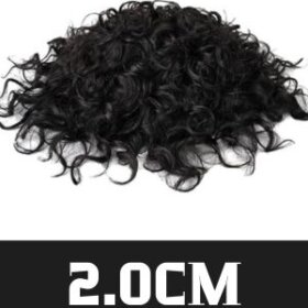 20MM Curls Men's Toupee | 7x9 Inches Real Hair Wigs For Men | High-Quality Hair System