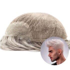 SFL: Real Human Hair Toupee | Skin Front Lace Hair System | Breathable Hair Replacements System