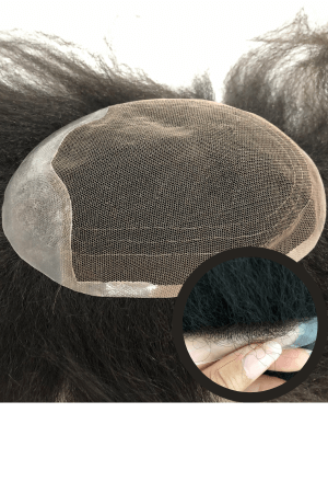 skin front lace yak hair toupee