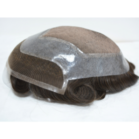 Lace Front Mono Men's Wigs For Baldness| Natural Hairline Toupee| Durable Hair System 6"X8"