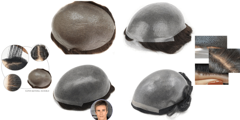 thin skin wigs for blad men