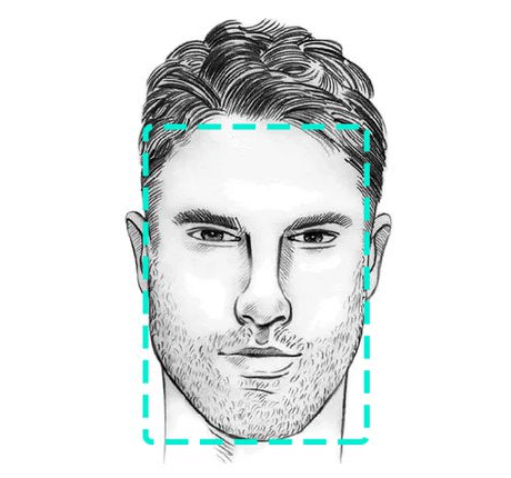 Oblong Face hair style for men