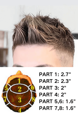 Men's Hair System With Pompadour Hairstyle (3)