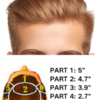 skin hairpiece with brush back hairstyle