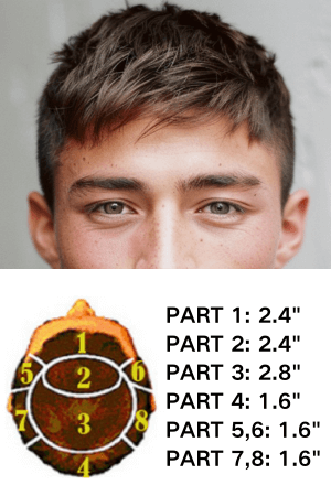 0.04MM Super Thin Skin Hairpiece With Short Messy Haircuts Styles Mens