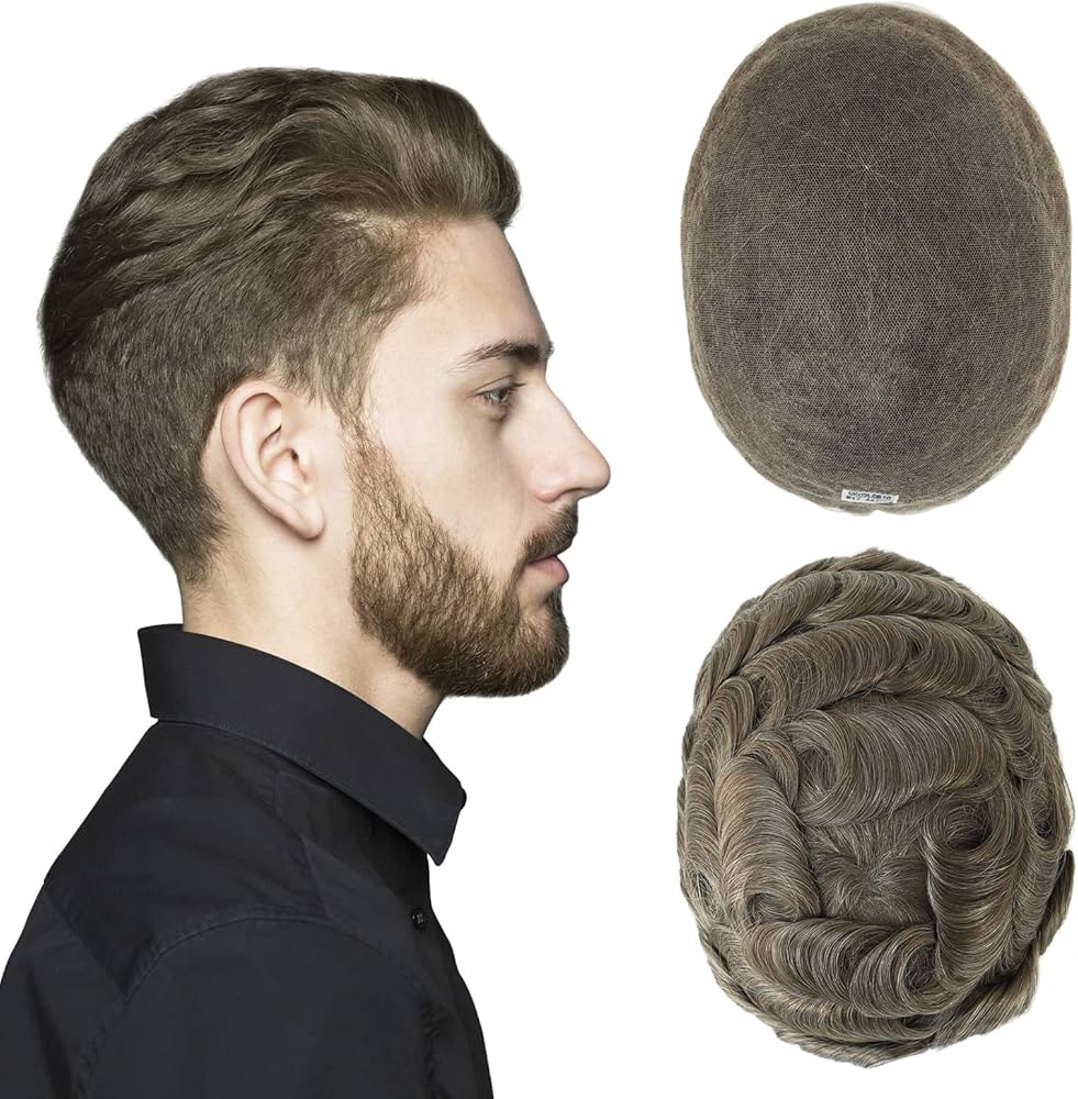 hair system tape and glue style