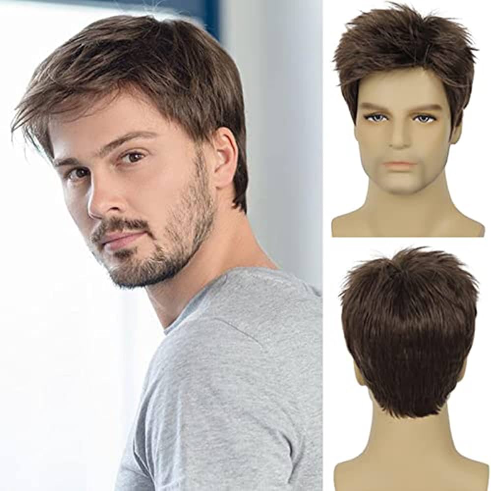 short brown hair wig