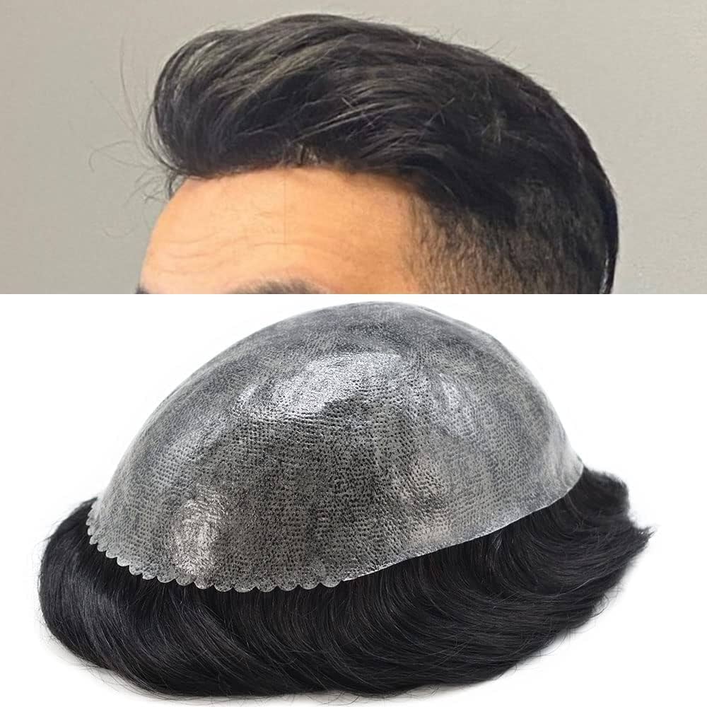 black wig with blonde streak