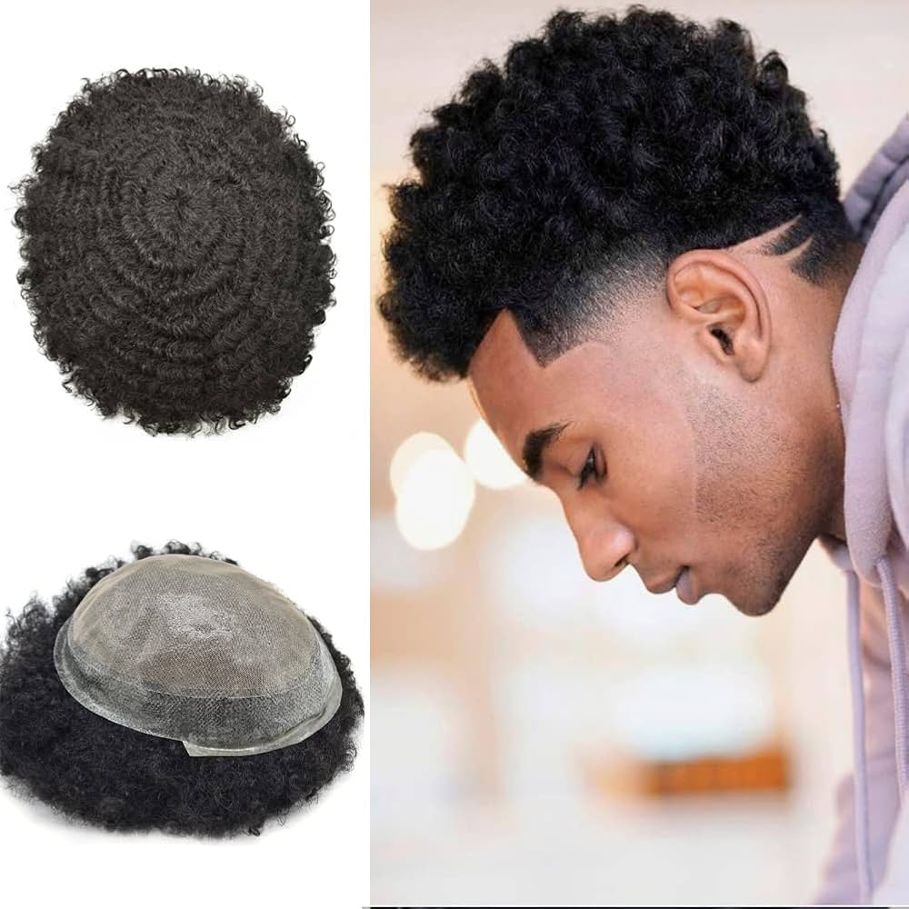 black male hair piece