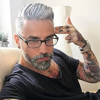 silver grey human hair toppers