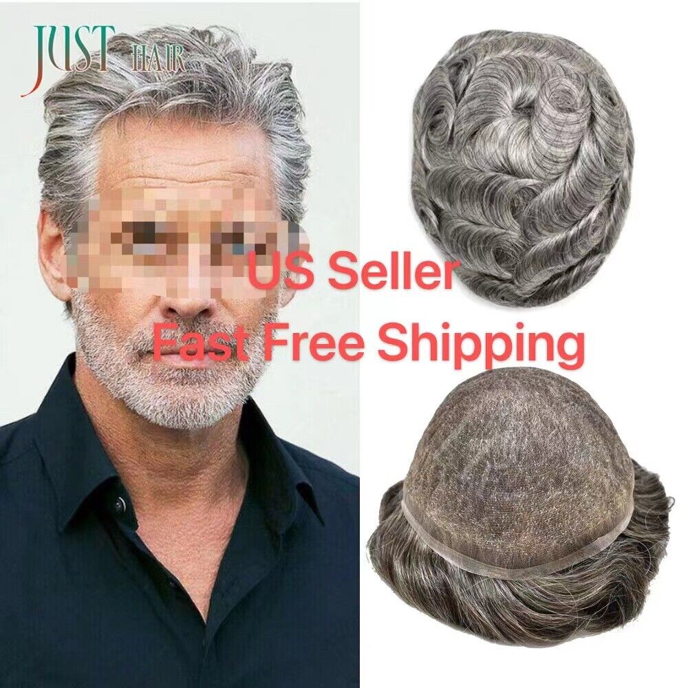 gray hair piece for top of head