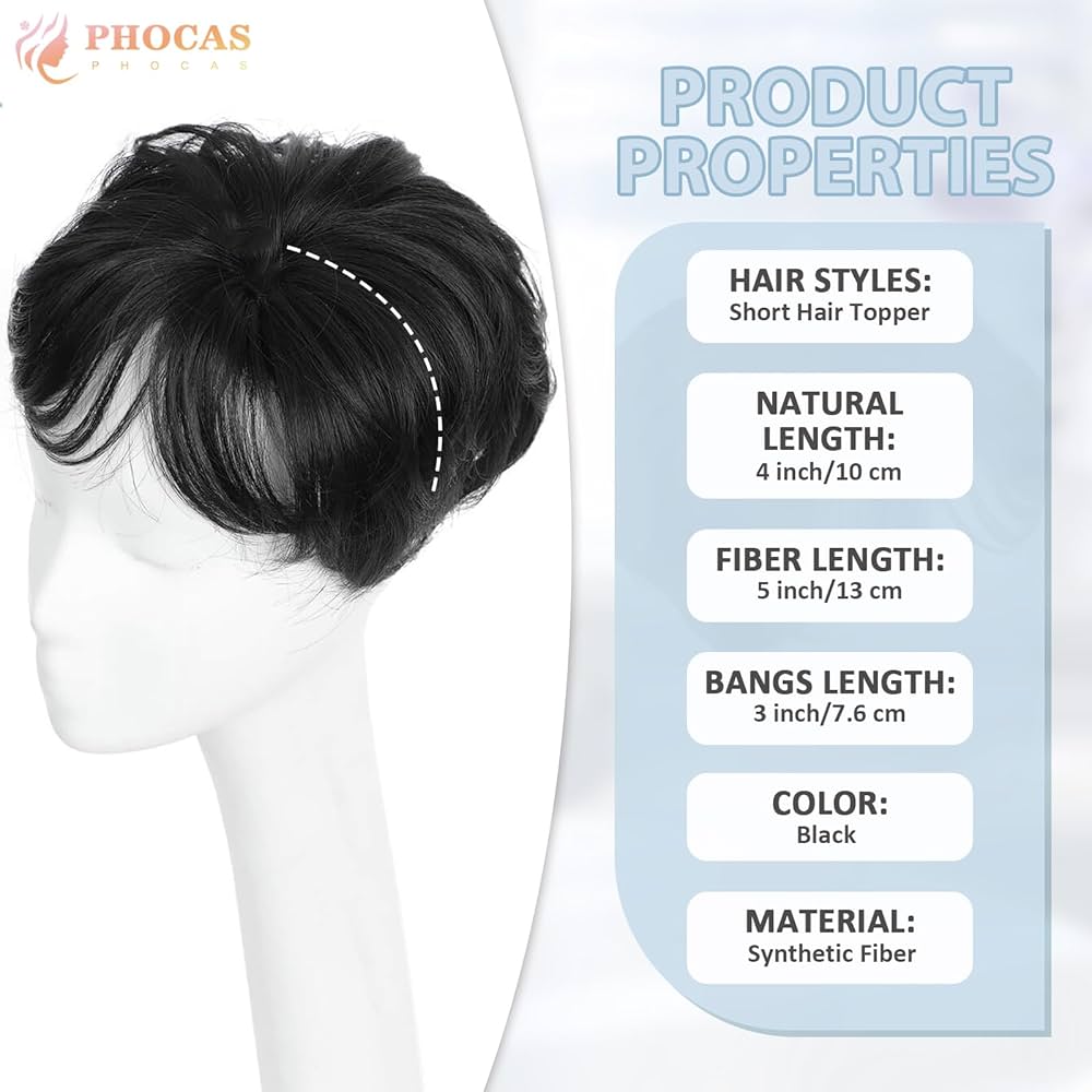 short hair toppers for women