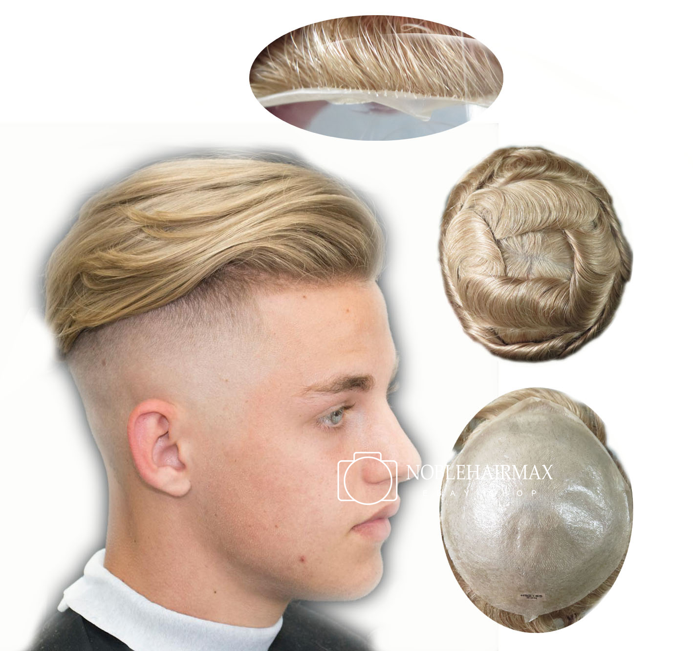 blonde bang wig