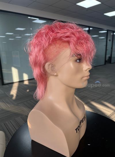 hot pink lace front wig