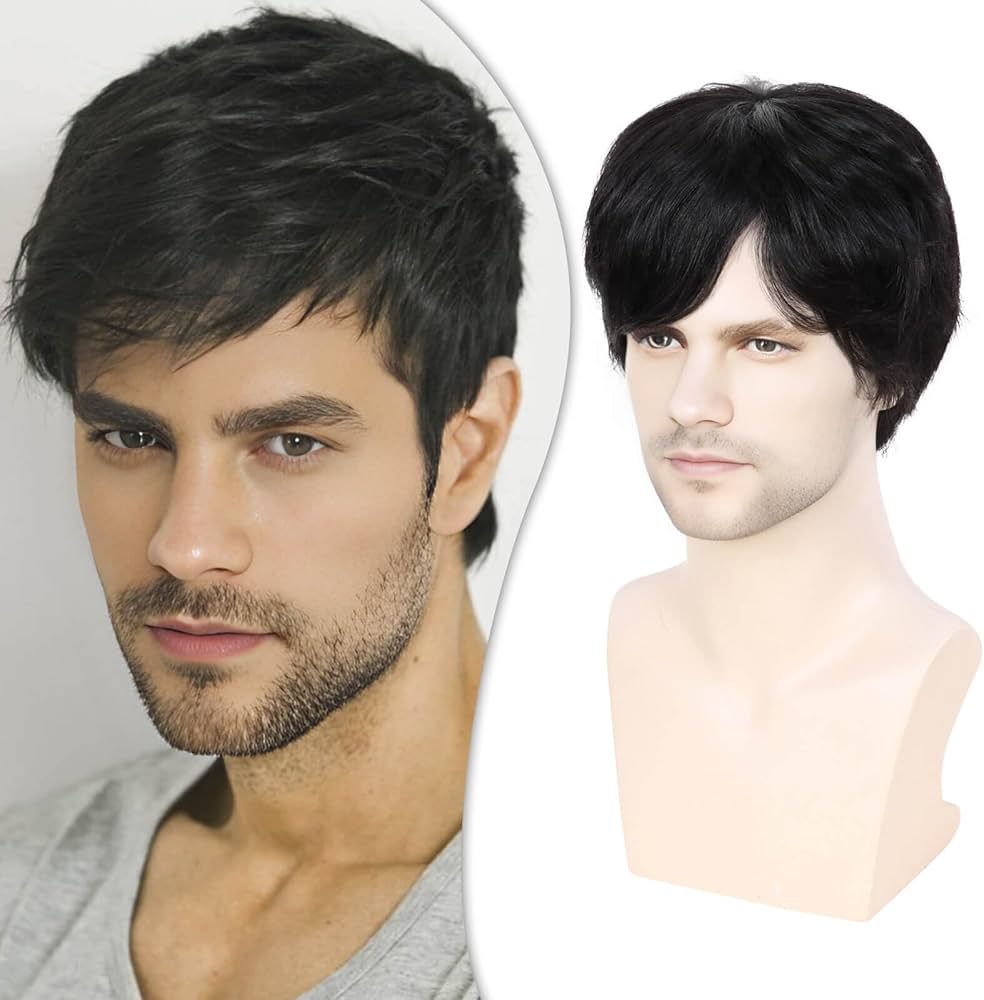 amazon short wigs human hair