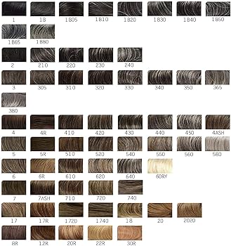 hair extensions shade chart HairNotion