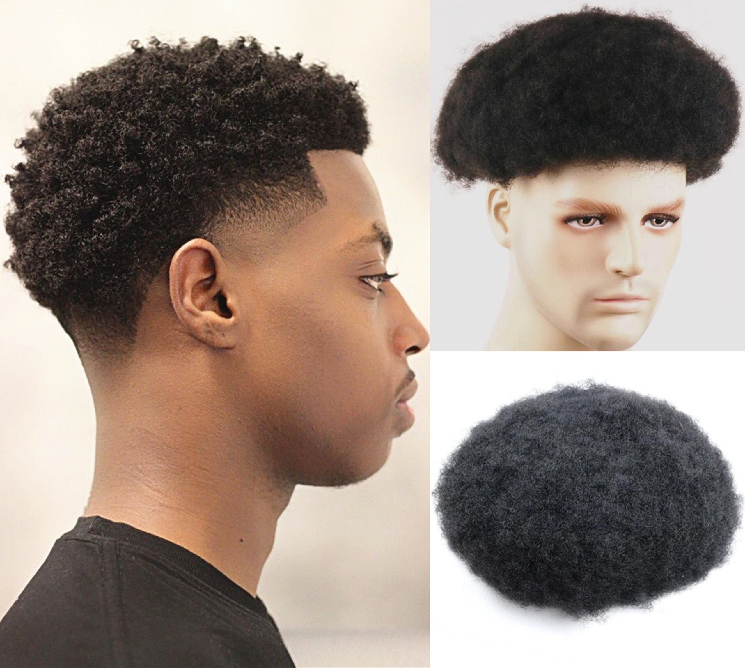 short curly topper toupee human hair lace front hairpiece