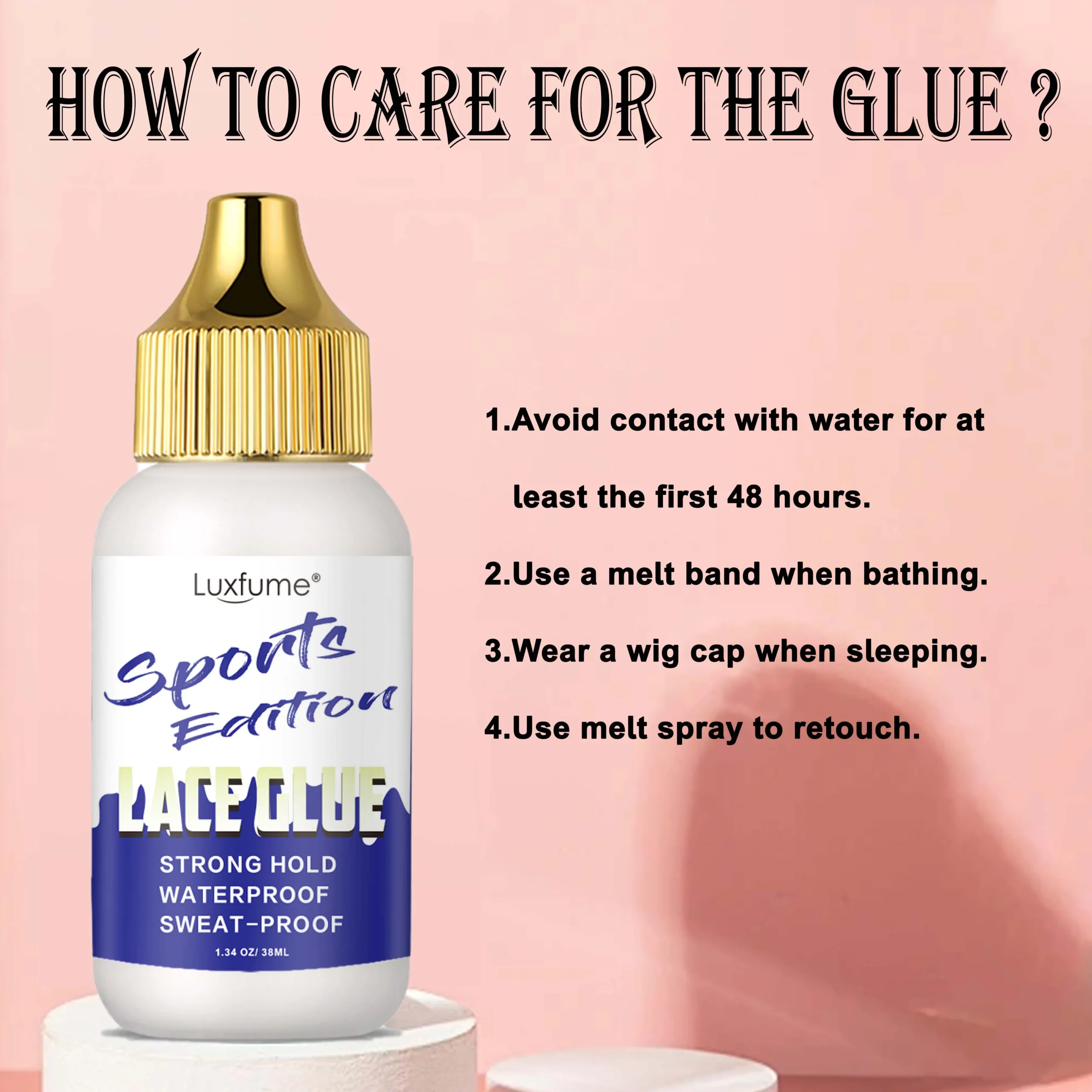best lace front glue for sweating