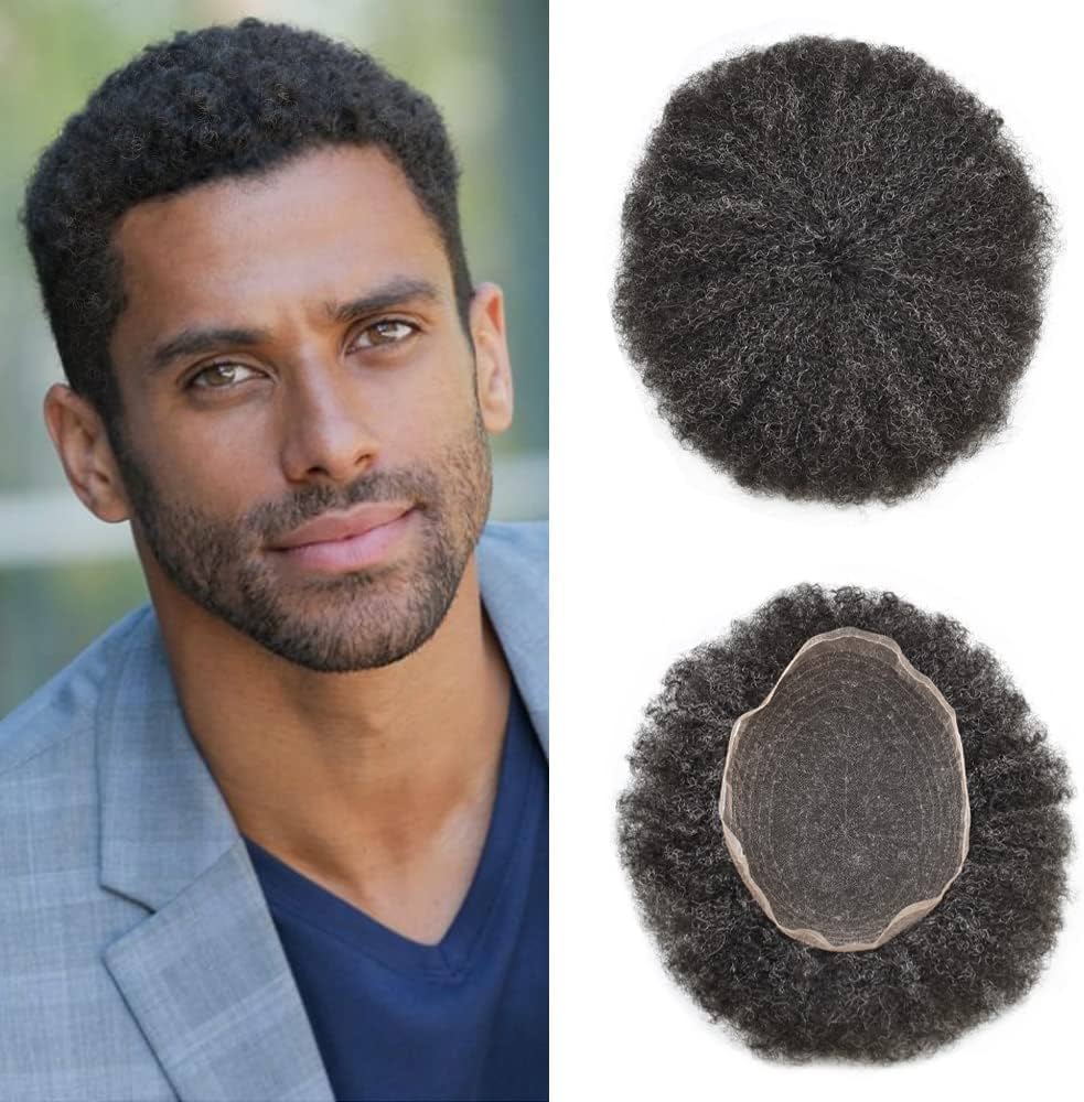Premium afro hair system — full lace base for invisible hairline, suitable for daily wear.