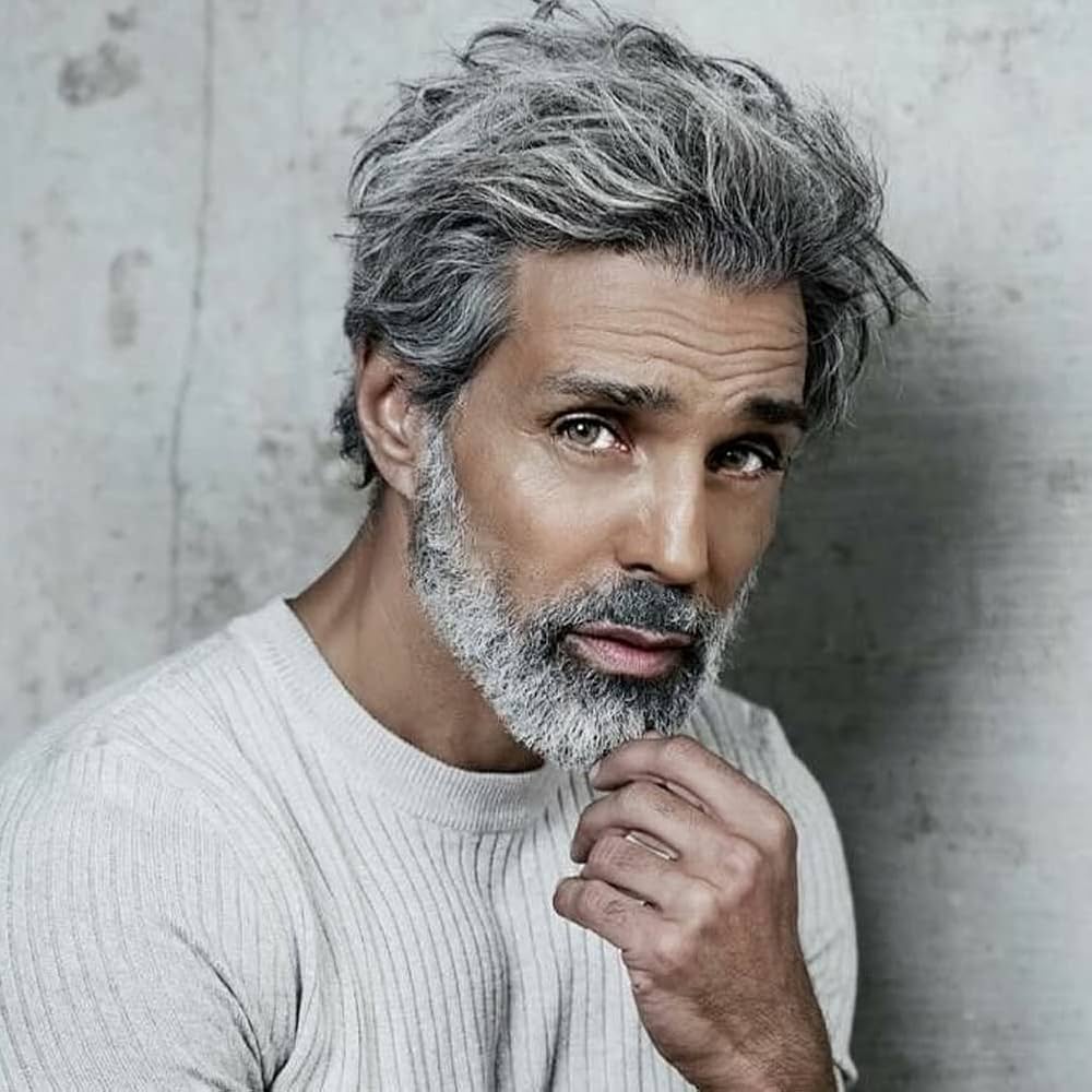 short white hair wig