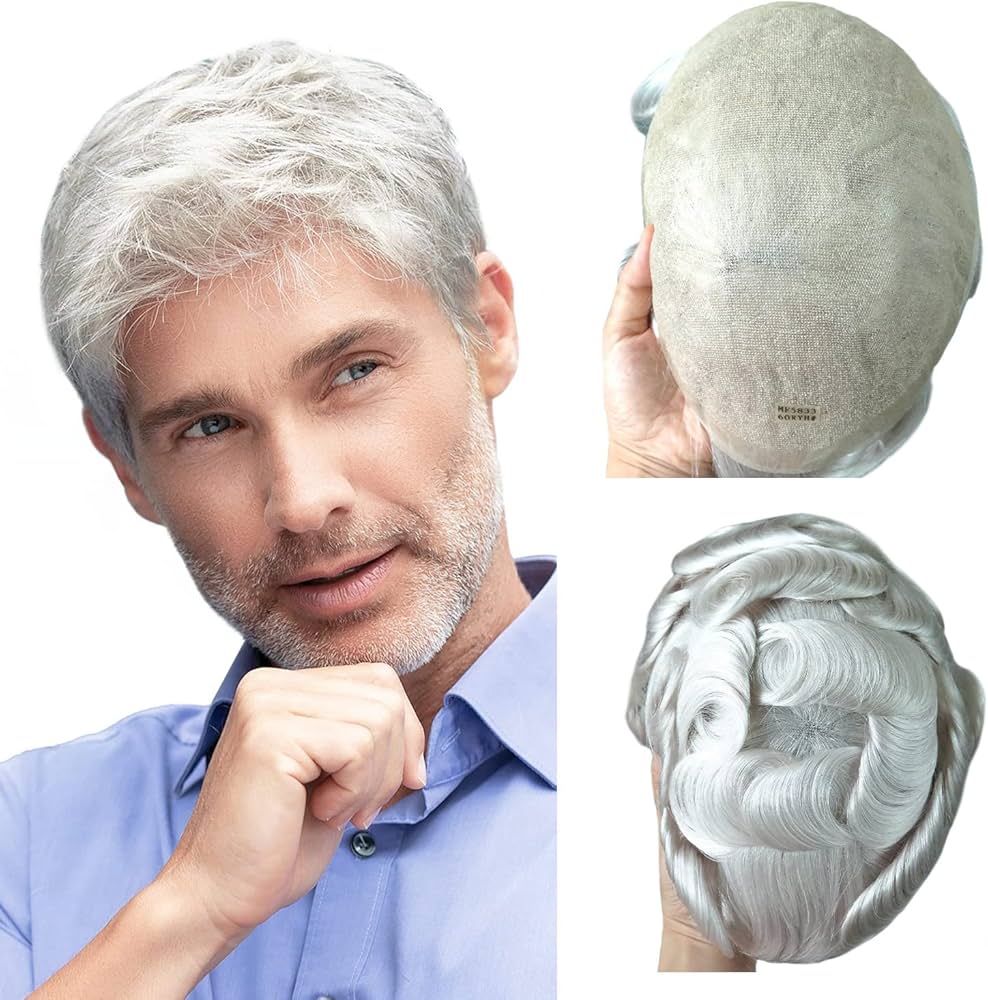 grey lace front human hair wigs
