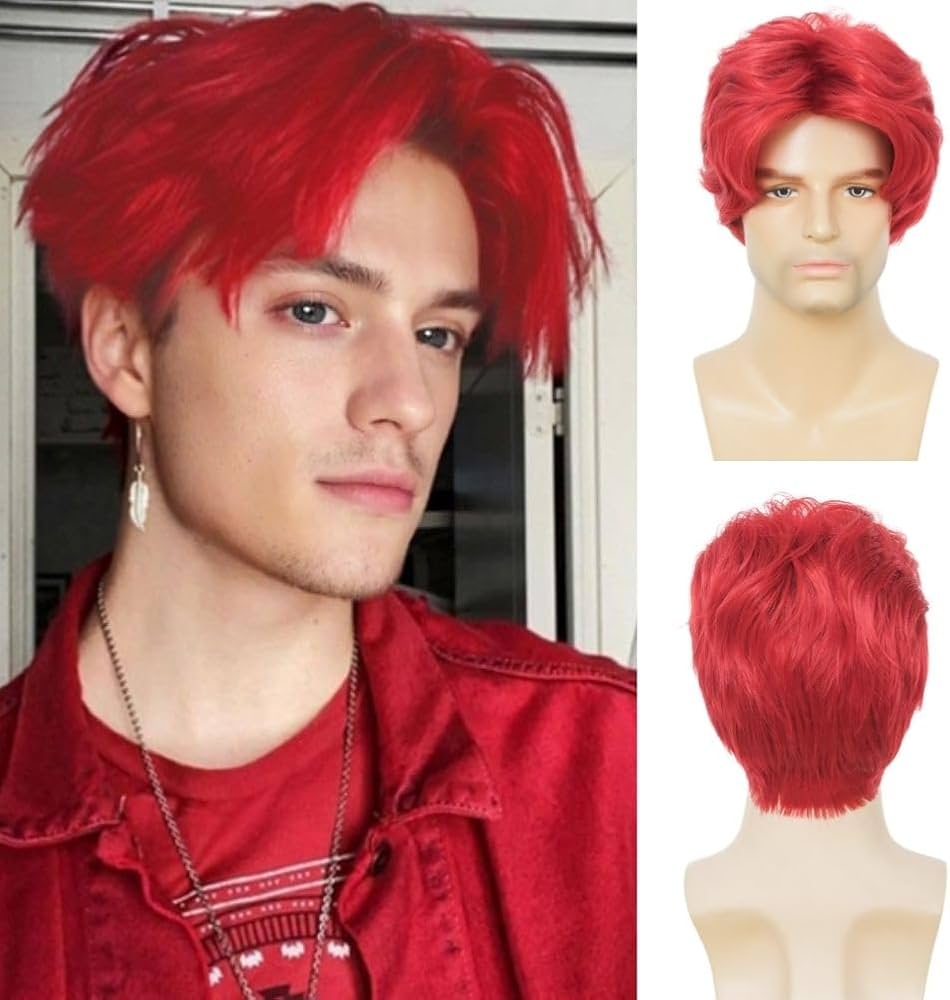 red human hair lace wigs