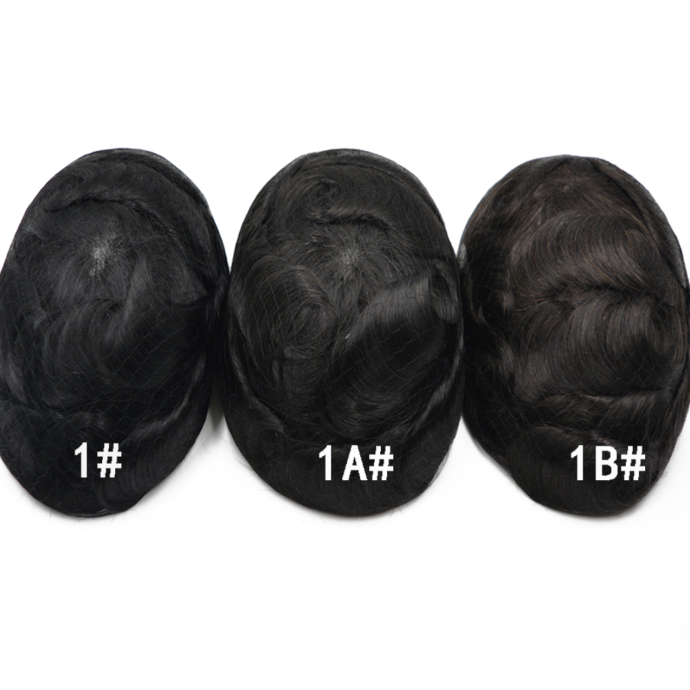 men’s hair system color comparison #1 #1A #1B