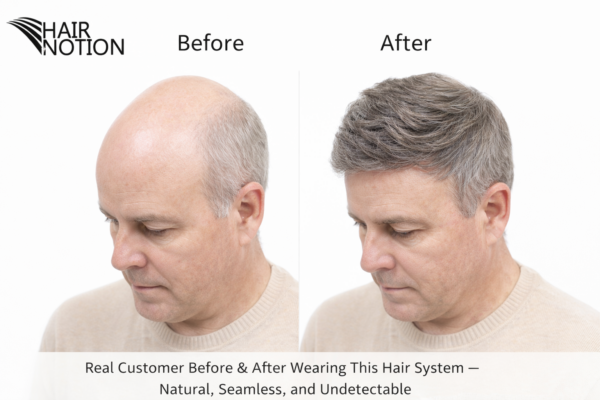 poly skin toupee
