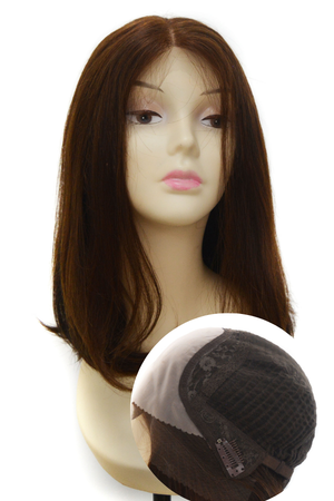 16 Inch European Virgin Hair Lace Top Wig | Natural Scalp Appearance