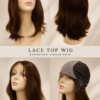 16 Inches Lace Top Wig Human Hair For Women | M SIZE WITH NATURAL COLOR